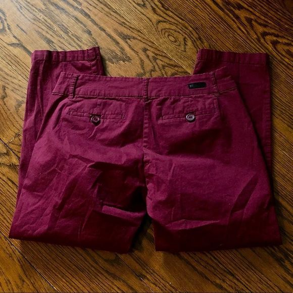 KUT FROM THE KLOTH Womens Maroon Cropped Pants Sz 8 - Picture 10 of 10